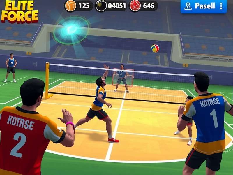 Indian players enjoying Elite Volley Force